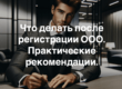 Что делать после регистрации ООО: Практические рекомендации.