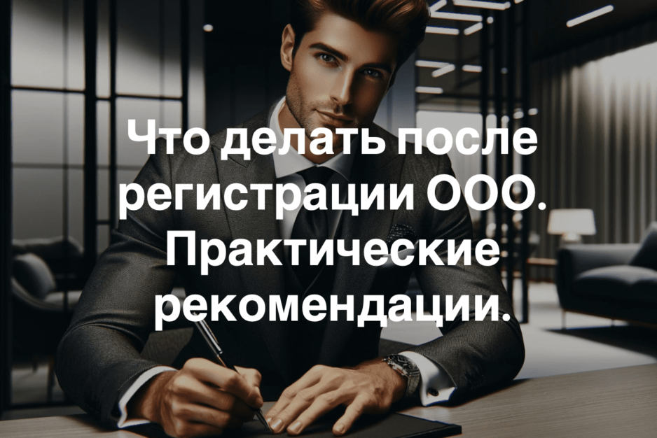 Что делать после регистрации ООО: Практические рекомендации.
