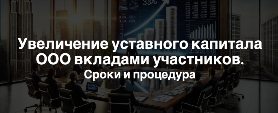 Увеличение уставного капитала ООО вкладами участников. Сроки и процедура Увеличение уставного капитала ООО вкладами участников. Сроки и процедура