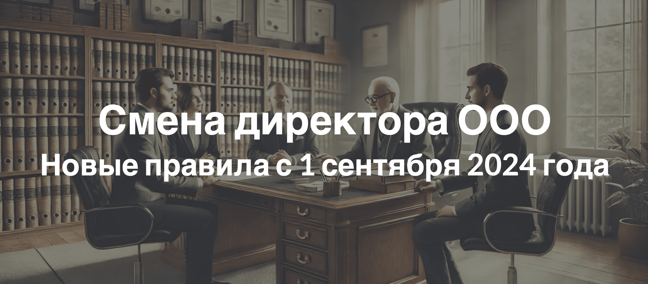 Смена директора ООО: Новые правила с 1 сентября 2024 года